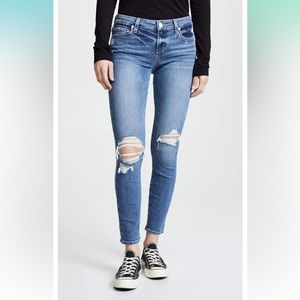 PAIGE Women's Verdugo Transcend Mid Rise Ultra Skinny Ankle Jeans